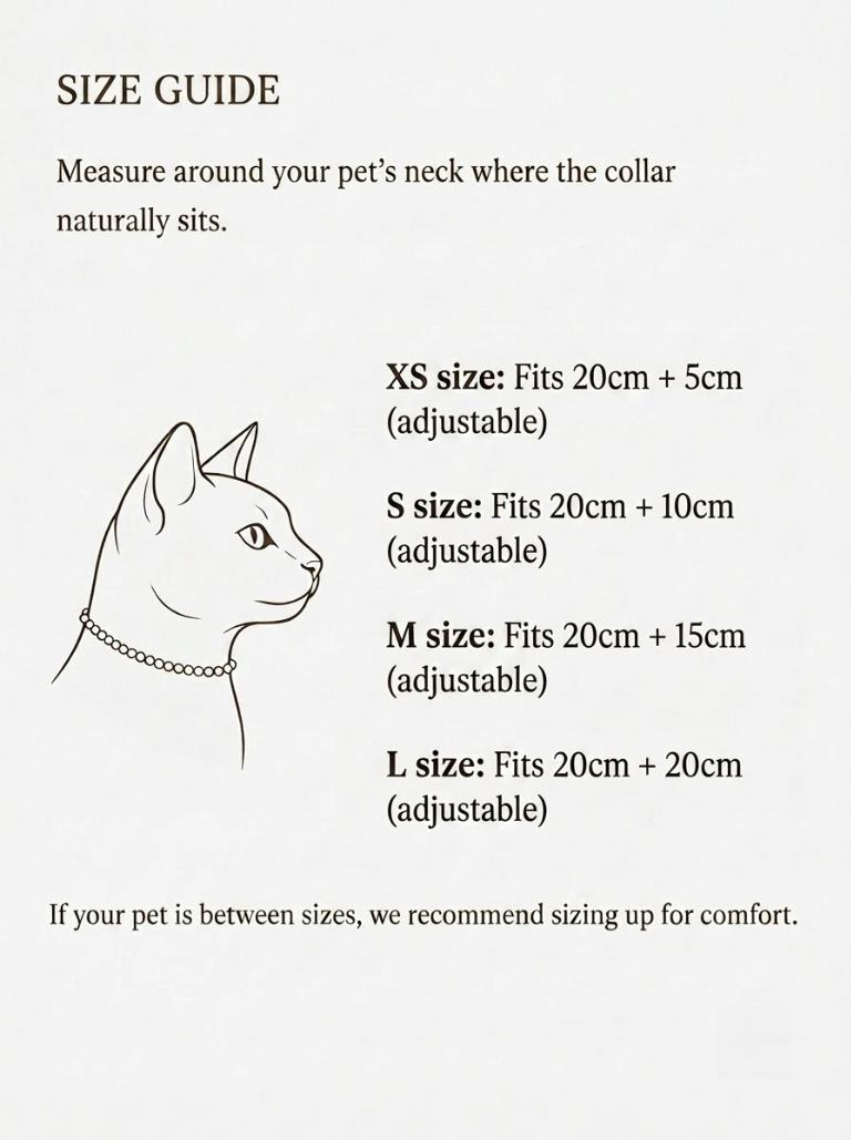 Muse Mo Aurora Crystal Pet Collar – Pearl & Iridescent Crystal Dog Necklace