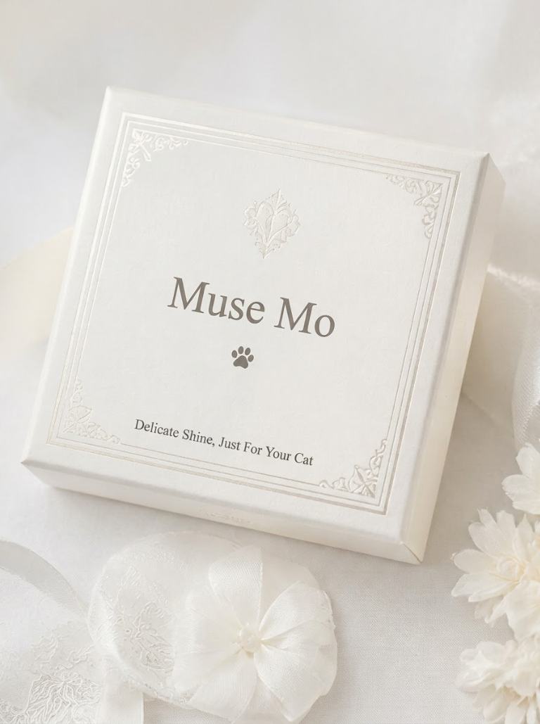 Muse Mo Aurora Crystal Pet Collar – Pearl & Iridescent Crystal Dog Necklace